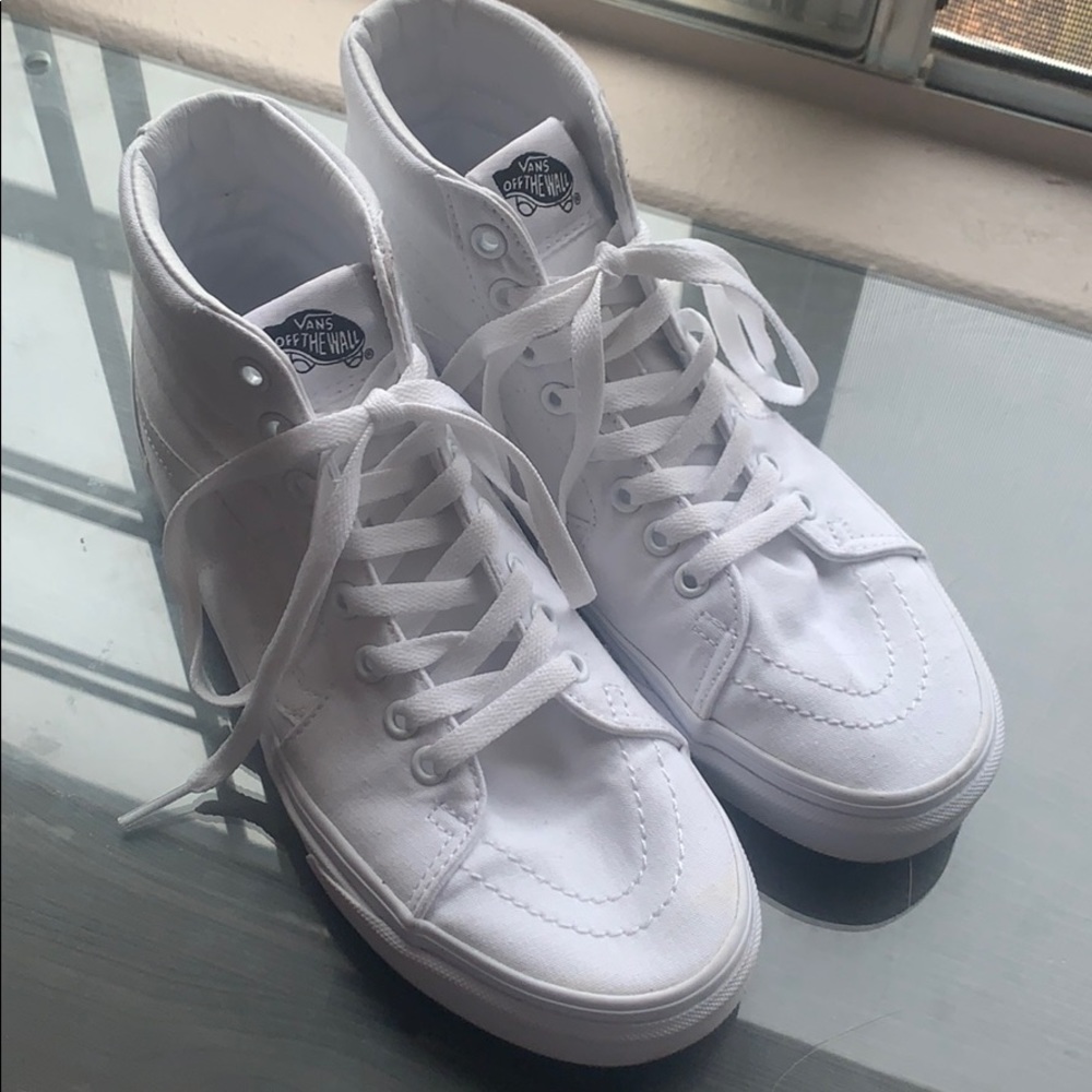 Sk8 hi vans white ❌ SOLD ❌